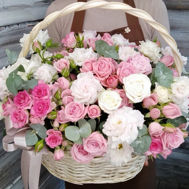 Букет цветов "Корзина Променад" Букет цветов "Корзина Променад"